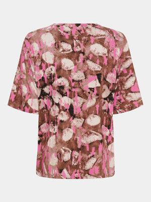 I SAY Louis Basic T-shirt T-Shirts M68 Luxury Camel w/Pink
