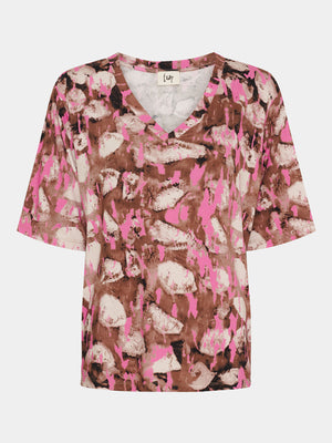 I SAY Louis Basic T-shirt T-Shirts M68 Luxury Camel w/Pink