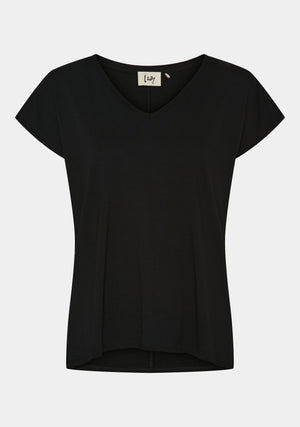 I SAY Louis V-Neck T-Shirt T-Shirts 900 Black