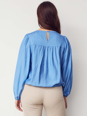 I SAY Lykke Lace Blouse Blouses 604 Blue