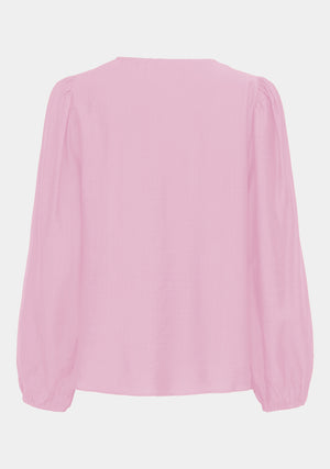 I SAY Lykke V-Neck Blouse Blouses 401 Rose