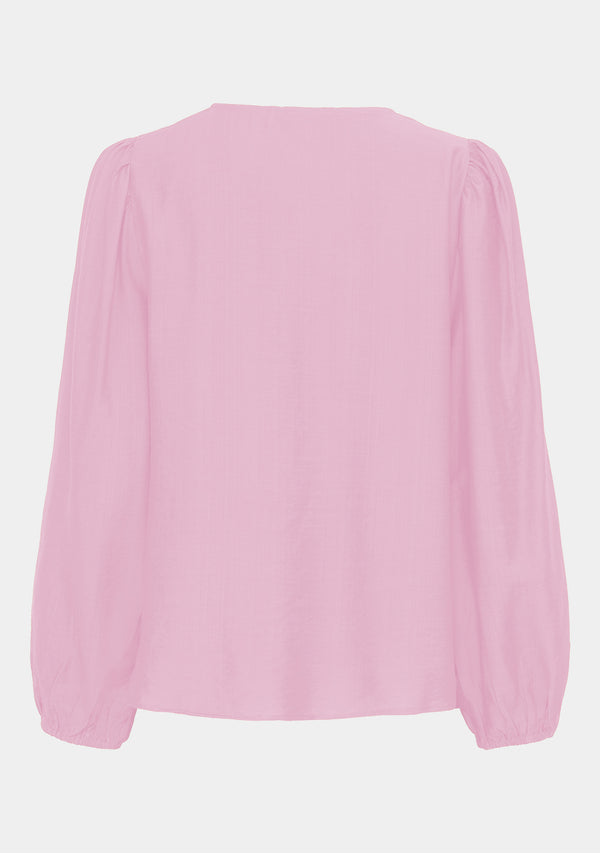 I SAY Lykke V-Neck Blouse Blouses 401 Rose