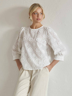 I SAY Maggi Blouse Blouses 100 White