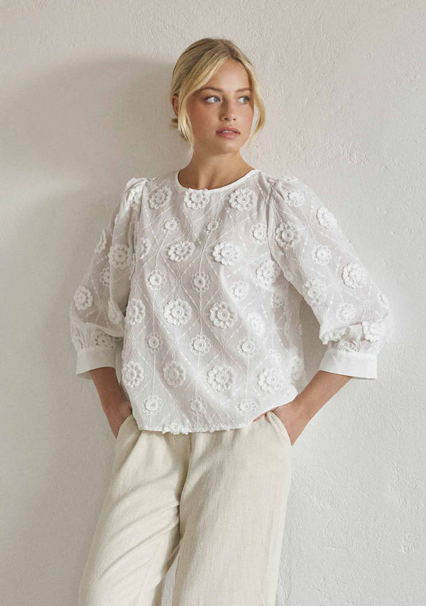 I SAY Maggi Blouse Blouses 100 White