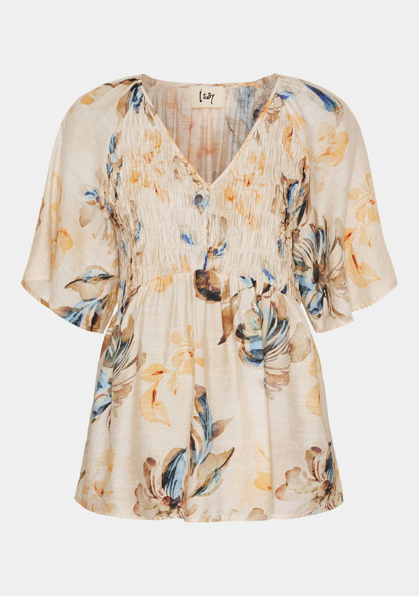I SAY Margo Printed Blouse Blouses A55 Summer Flower