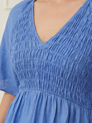 I SAY Margo Smock Blouse Blouses 645 Skyblue