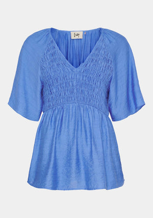 I SAY Margo Smock Blouse Blouses 645 Skyblue