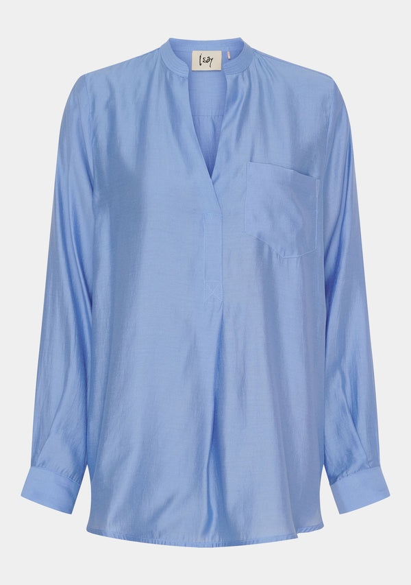 I SAY Marie Long Blouse Blouses 645 Skyblue