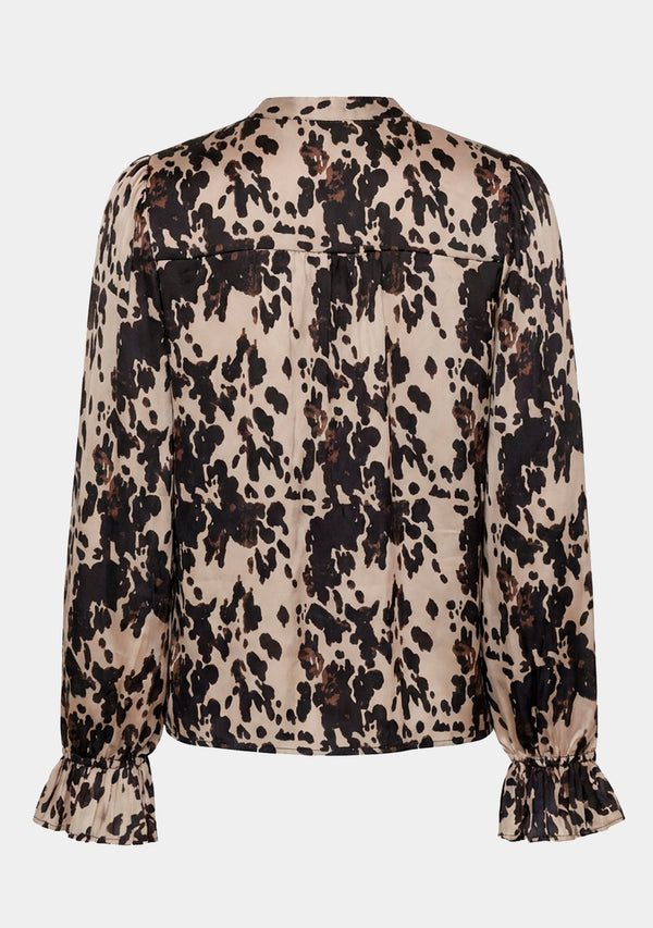 I SAY Melba Pleat Blouse Blouses N57 Earth Print