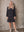 I SAY Melba Pleat Dress Dresses N62 Black w/Dots