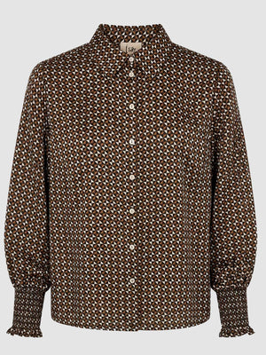 I SAY Melba Printed Blouse Blouses A93 Geometric