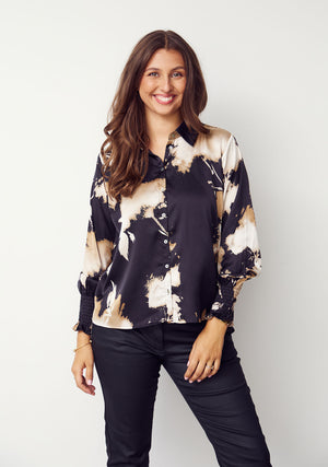 I SAY Melba Printed Blouse Blouses N07 Golden Dream