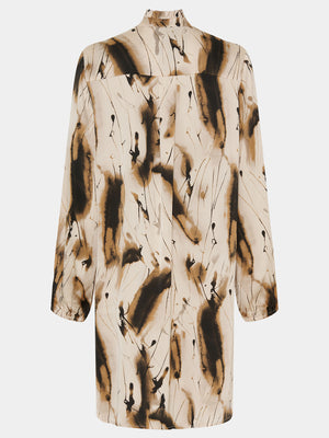 I SAY Melba Shirt Dress Dresses M11 Camel Drawing