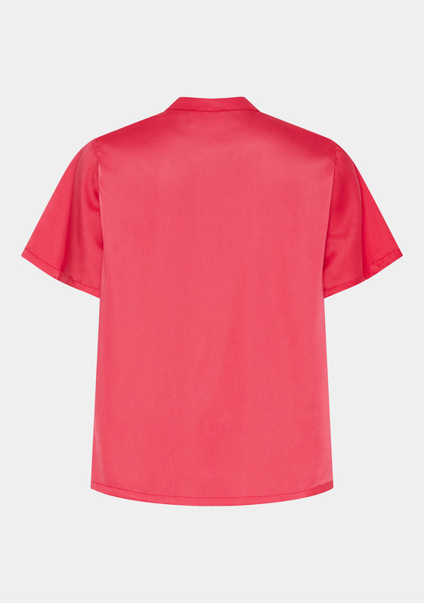 I SAY Melba V-Neck Blouse Blouses 431 Raspberry