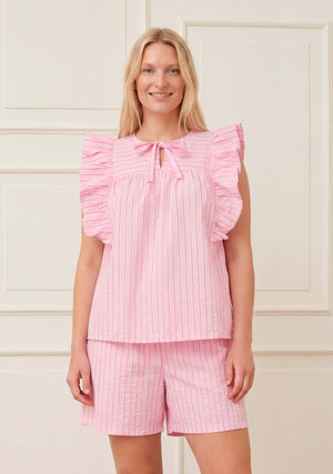 I SAY Mila Top Tops N29 Pinky Stripe