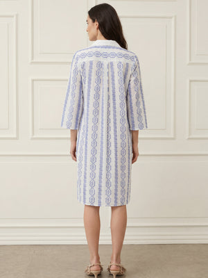 I SAY Mina Dress Dresses N33 Blue Flower Vine