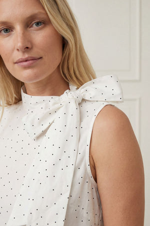 I SAY Molly Top Tops L89 White w/Black