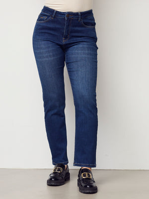 I SAY Monza Straight Jeans Pants 624 Monza Mid Denim