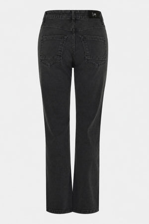 I SAY Monza Straight Jeans Pants K67 Black Denim Wash