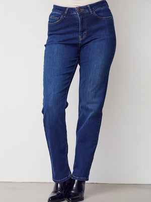 I SAY Monza Straight Jeans Pants M91 Dark Blue Wash