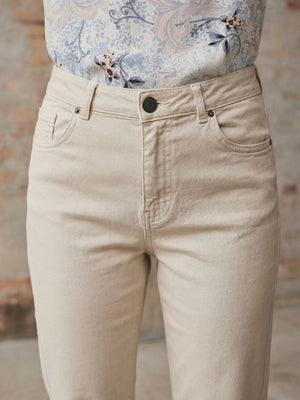 I SAY Monza Twill Pant Pants 117 Dark Sand
