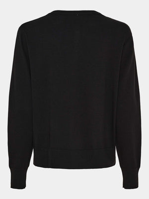 I SAY Netty Knit Cardigan Knitwear 900 Black