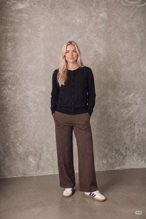 I SAY Netty Knit Cardigan Knitwear 900 Black