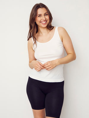I SAY Nilla Tank Top Basics 101 Broken White