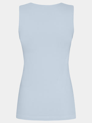 I SAY Nilla V-Neck Top Basics 619 Light Blue