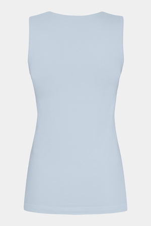 I SAY Nilla V-Neck Top Basics 619 Light Blue