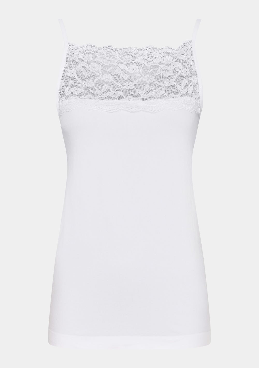 I SAY Nilla Wide Lace Top Tops 100 White