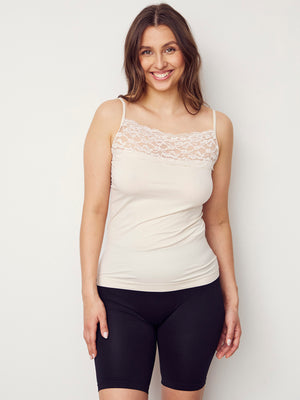 I SAY Nilla Wide Lace Top Basics 112 Sand