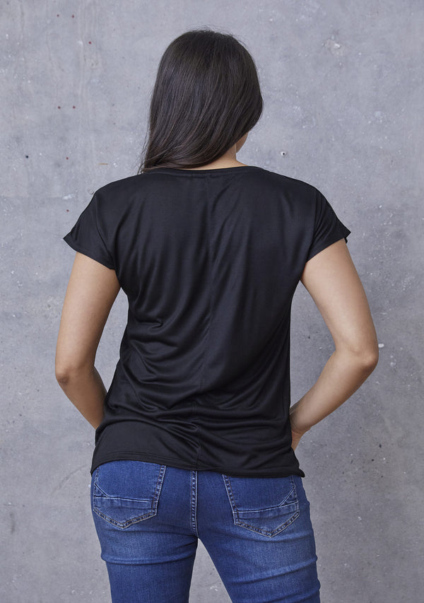 I SAY Nugga V-Neck T-Shirt Basics 900 Black