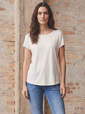I SAY Nugga Viscose T-Shirt Basics 101 Broken White