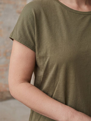 I SAY Nugga Viscose T-Shirt Basics 885 Khaki