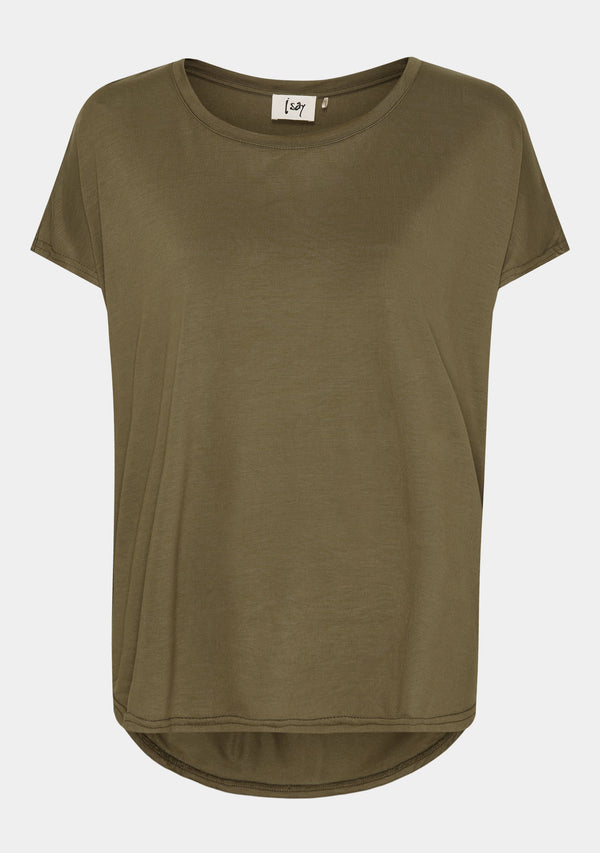 I SAY Nugga Viscose T-Shirt Basics 885 Khaki