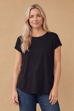 I SAY Nugga Viscose T-Shirt Basics 900 Black