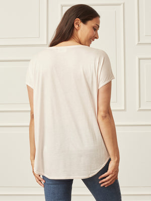 I SAY Nugga Viscose T-Shirt Basics 503 Light Rose