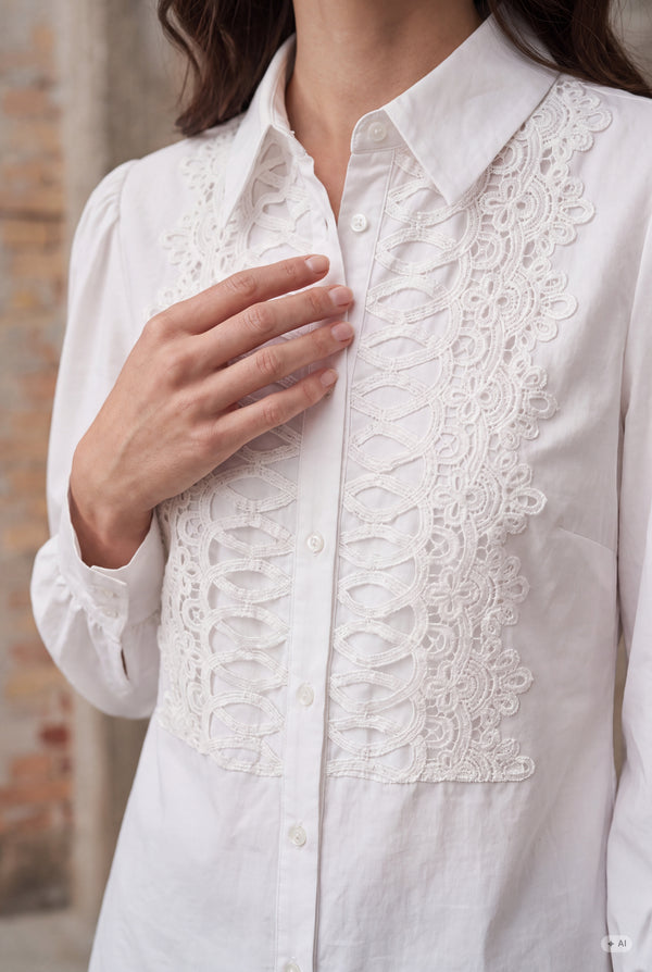 I SAY Oriana Shirt Shirts 101 Broken White