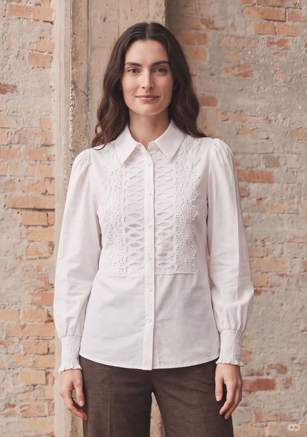 I SAY Oriana Shirt Shirts 101 Broken White