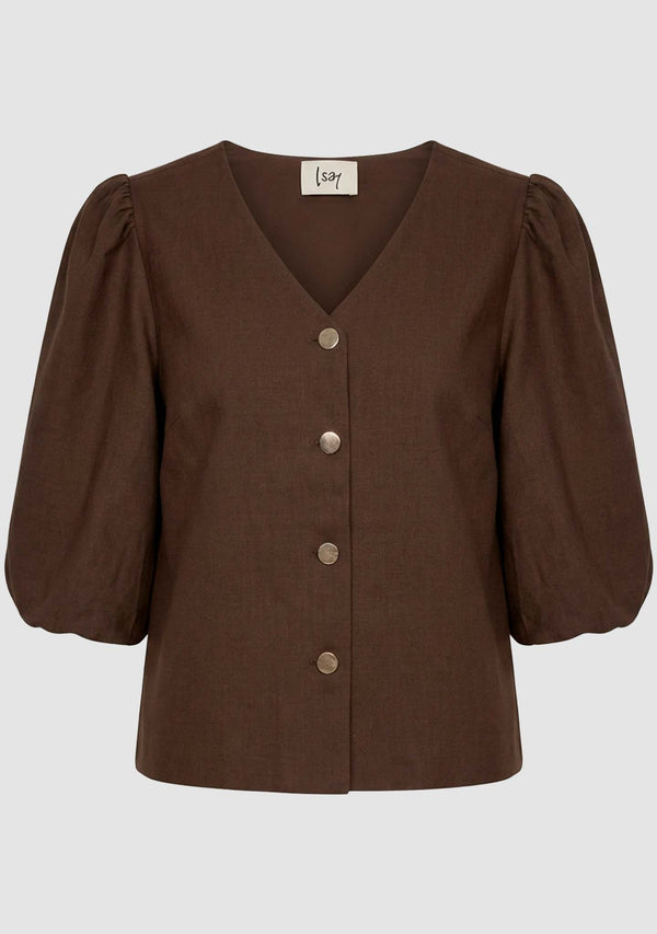 I SAY Ova Baloon Jacket Jackets 304 Brown