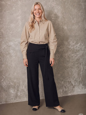 I SAY Ova Wide Pant Pants 900 Black