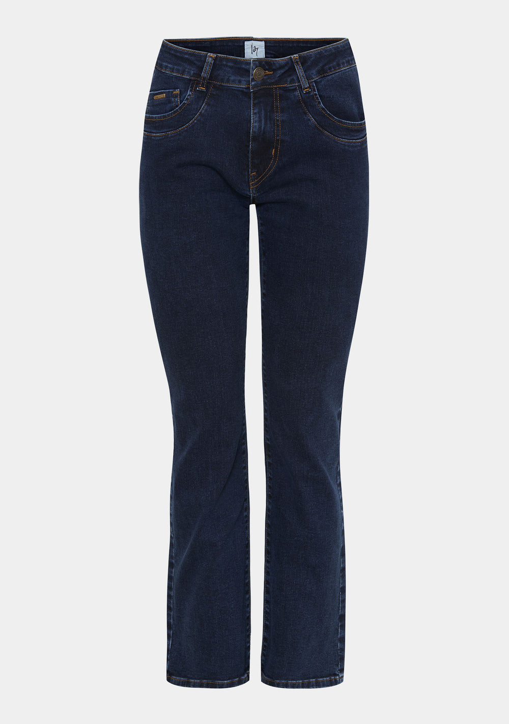 I SAY Parma Long Basic Jeans Pants 654 Blue Denim