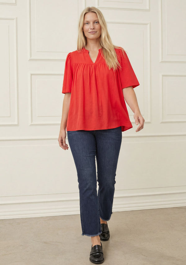 I SAY Pearl Blouse Blouses 431 Raspberry