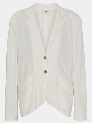 I SAY Pearl Classic Blazer Jackets 101 Broken White