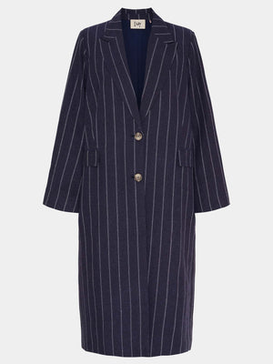 I SAY Pearl Coat Jackets M60 Denimblue Stripe