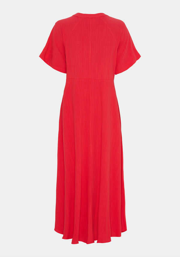 I SAY Pearl Long Dress Dresses 431 Raspberry