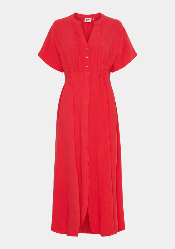 I SAY Pearl Long Dress Dresses 431 Raspberry