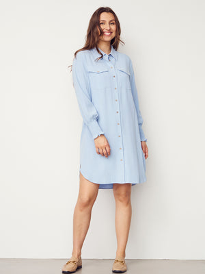 I SAY Pearl Tunic Dresses 619 Light Blue