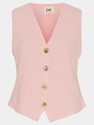 I SAY Pearl Waistcoat Vest 433 Powder Rose